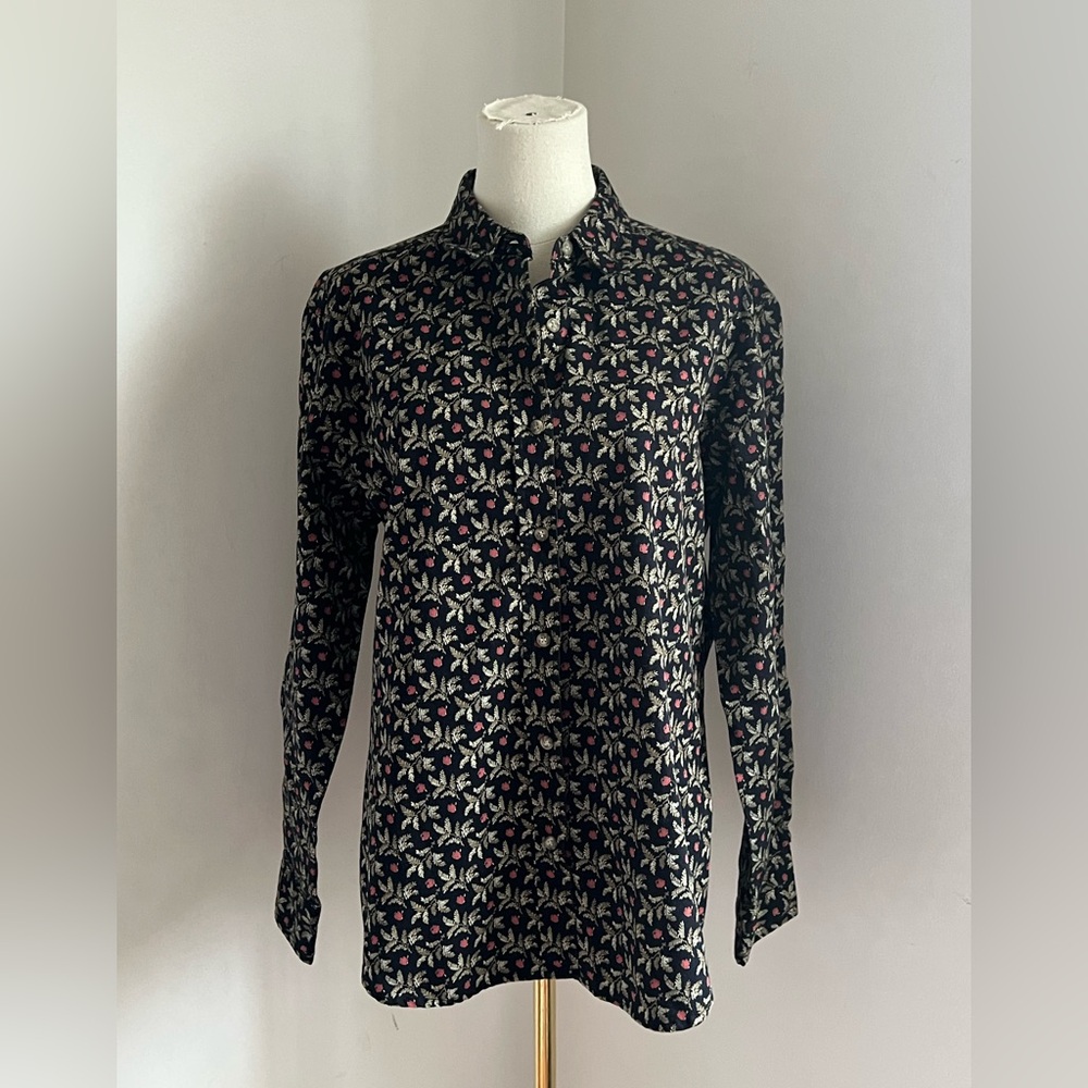 Woolrich cotton floral blouse size M